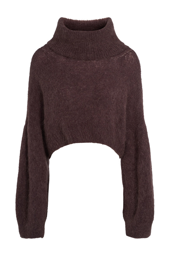 American Dreams Andrea Cocoa Cropped Jumper - The Mercantile London