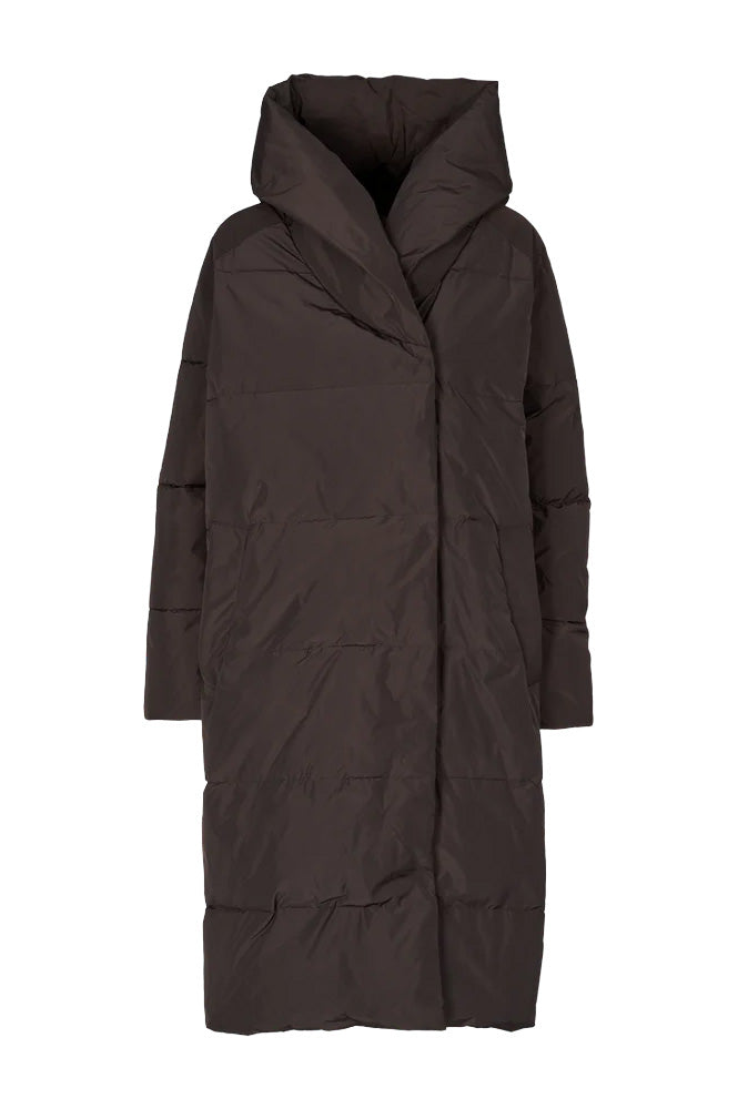 Basic Apparel Tenna Chocolate Torte Coat - The Mercantile London