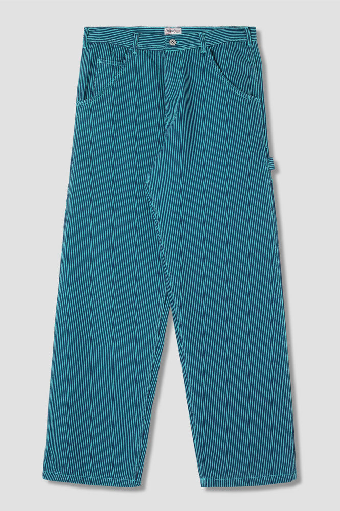 Stan Ray Blue & Teal Hickory Big Job Painter Trousers - The Mercantile London