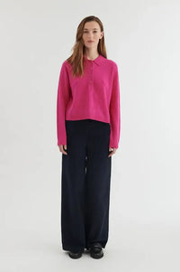 Basic Apparel Purple Orchid Knitted Polo