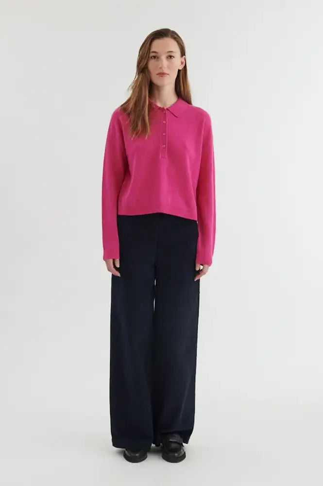 Basic Apparel Selem Purple Orchid Knitted Polo