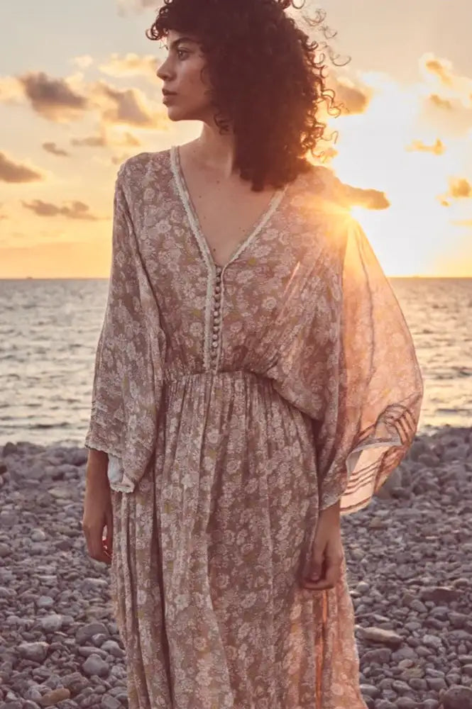 Faune Paloma Vintage Daisy Print Dress - The Mercantile London
