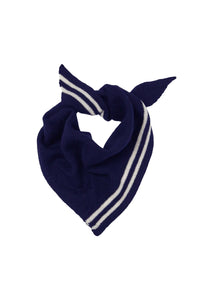 Somerville Navy Cashmere Neckerchief Scarf
