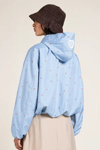 Flotte Darius Oxford Blue Waterproof Bomber Jacket - The Mercantile London