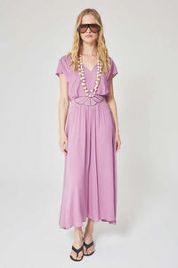 Louizon Kandy Draped Rose Dress - The Mercantile London