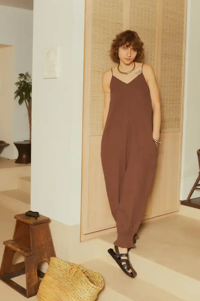 L.F. Markey Tineke Chocolate Jumpsuit