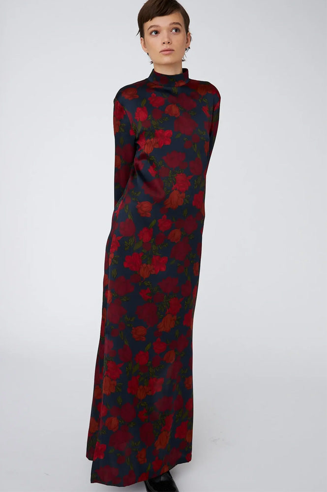 Stella Nova Flower Forest Silk Maxi Dress - The Mercantile London