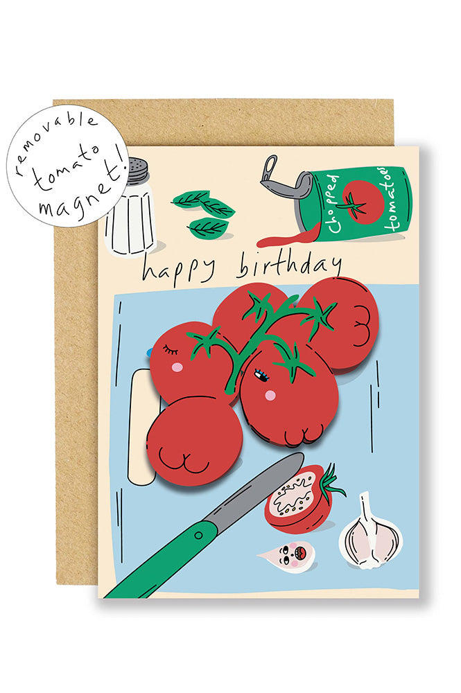 Eat The Moon Tomato Magnet Keepsake Card - The Mercantile London