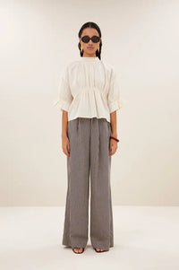 By-Bar Isabel Sand Dobby Blouse