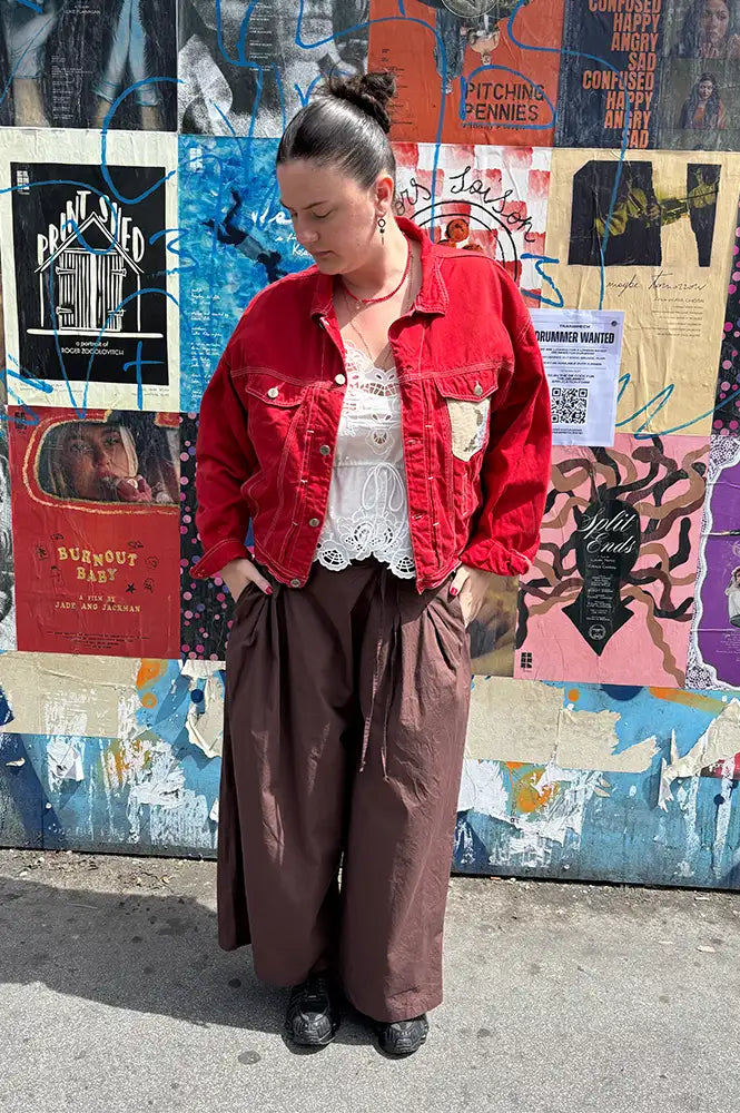Frankie. Red Floral Bouquet M Jacket