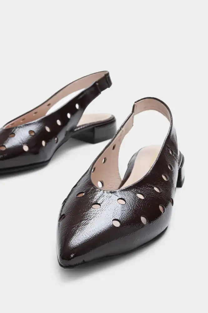 Bukela Cara Naplak Espresso Slingback Sandals - The Mercantile London