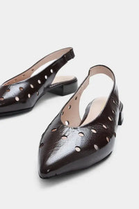 Bukela Cara Naplak Espresso Slingback Sandals - The Mercantile London