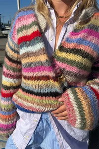 Dawn x Dare Gabi Multi Stripe Cardigan