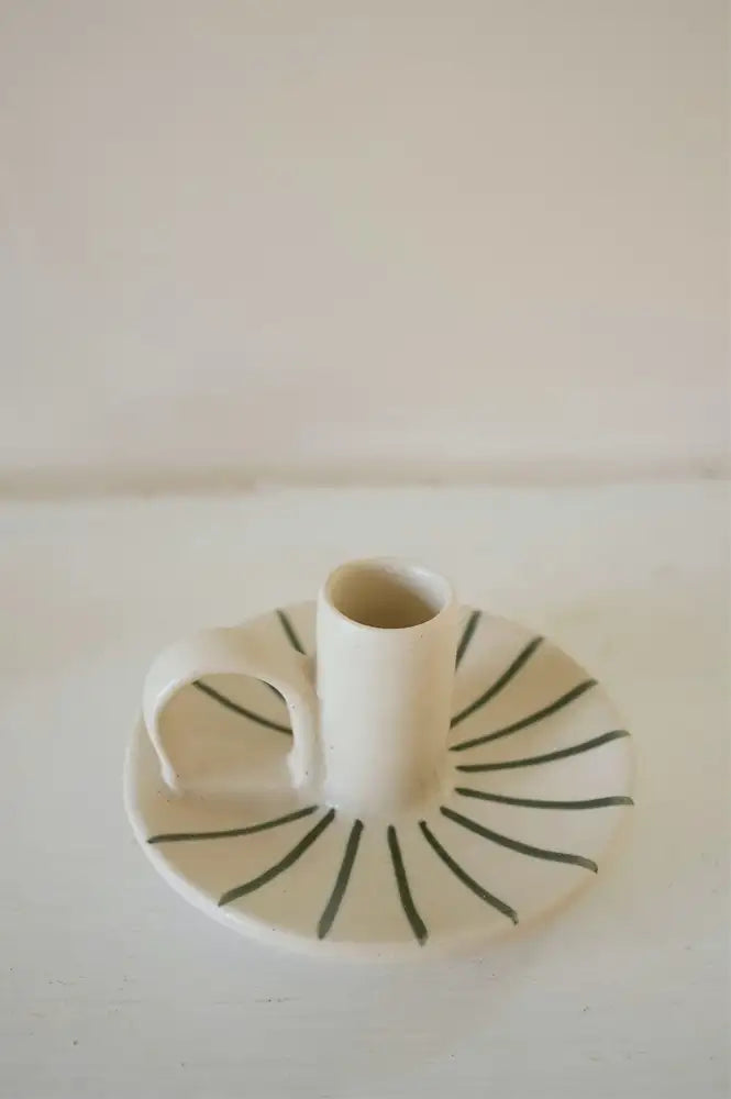 Wee Willy Winkee Forest Pinstripe Candle Holder - The Mercantile London