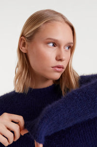 Compania Fantastica Blue Knitted Jumper - The Mercantile London