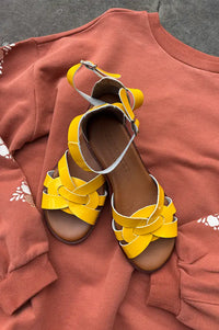 Pavement Aretha Yellow Patent Sandals - The Mercantile London