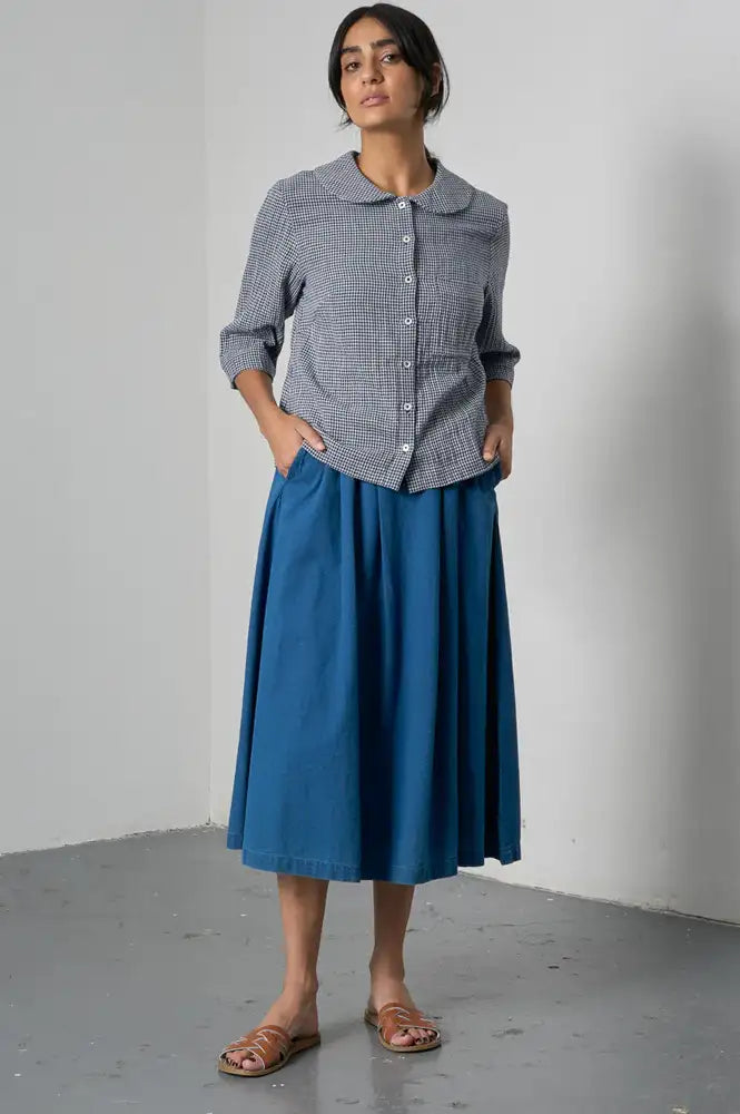 Bibico Wander Indigo Denim Skirt - The Mercantile London