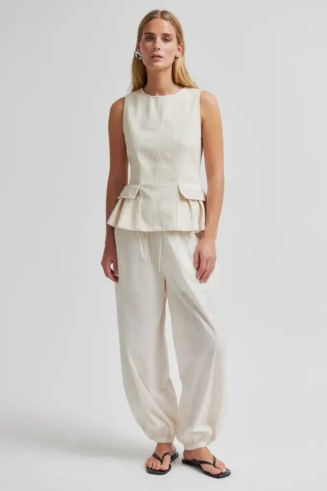 Second Female Avida Eggnog Harem Trousers - The Mercantile London