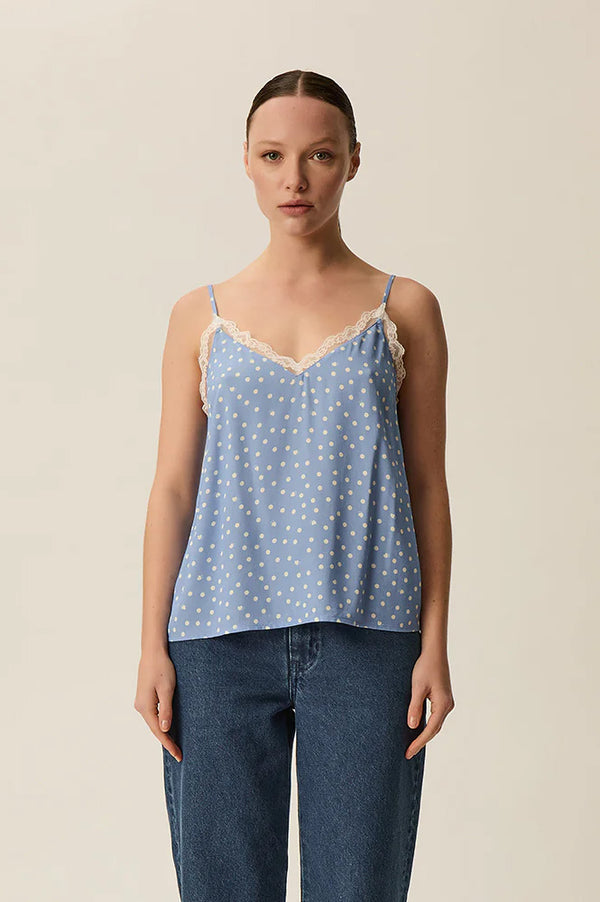 Des Petits Hauts Tou Tou Polka Dot Cami Top - The Mercantile London