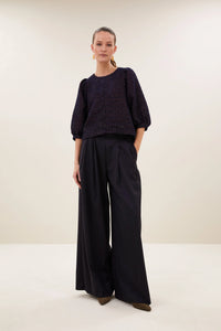 By-Bar Mauri Diamond Check Sparkle Blouse