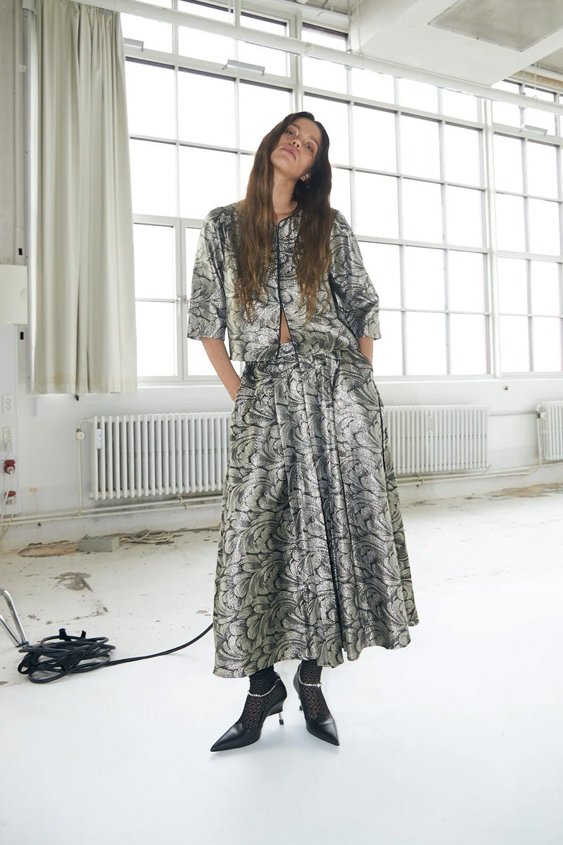 Lolly's Laundry Catalina Silver Maxi Skirt - The Mercantile London