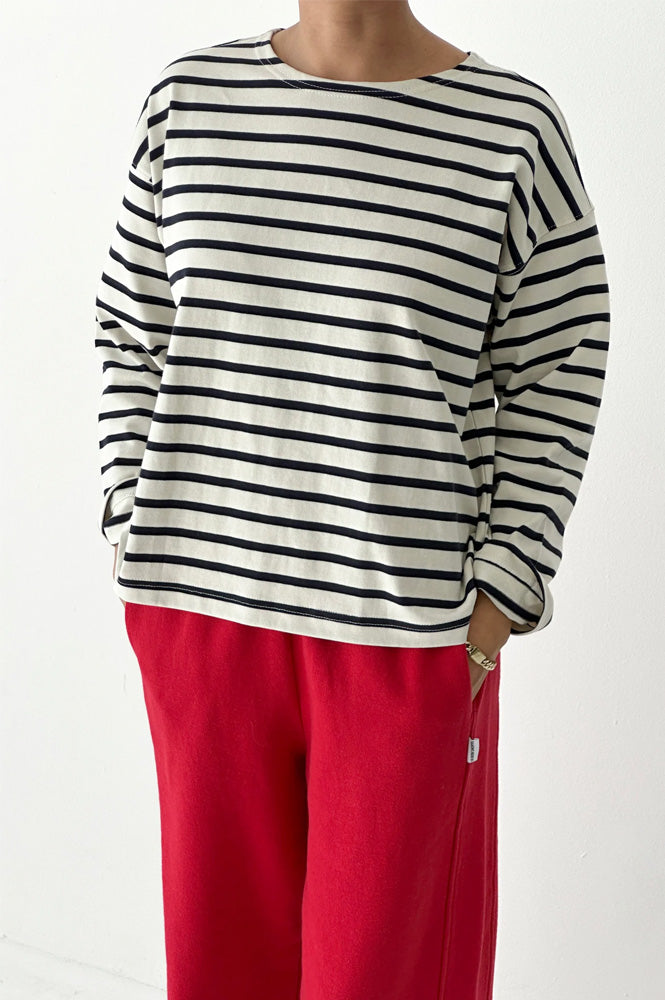 Le Bon Shoppe Navy Stripe Sailor Top