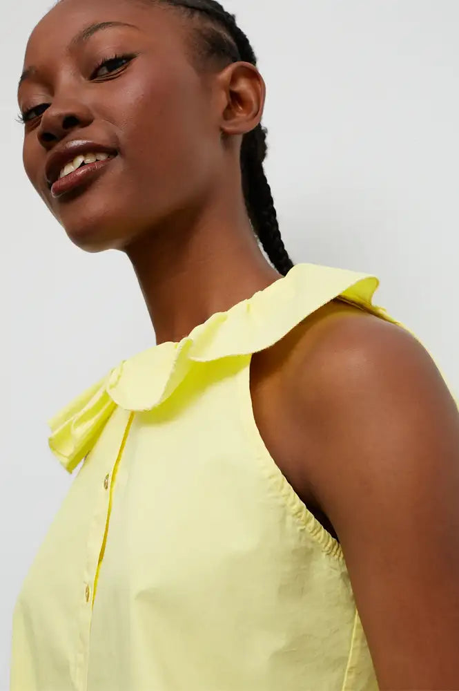 Dr Bloom Pesto Yellow Blouse - The Mercantile London