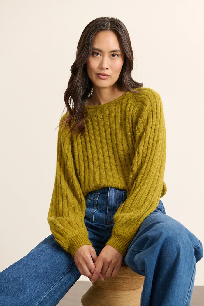 Garance Timothe Olive Knitted Jumper - The Mercantile London