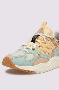 Flower Mountain Yamabushi Mentos Sand Pale Yellow Trainers - The Mercantile London