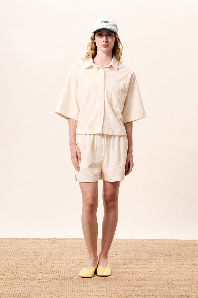 FRNCH Houlena Creme Floral Shirt - The Mercantile London