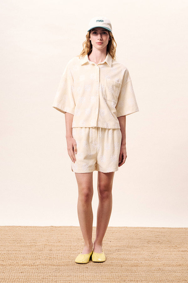 FRNCH Houlena Creme Floral Shirt - The Mercantile London