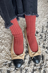 Le Bon Shoppe Her Terracotta Socks - The Mercantile London
