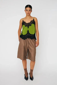 Stella Nova Green Flash Delicate Lace Top - The Mercantile London
