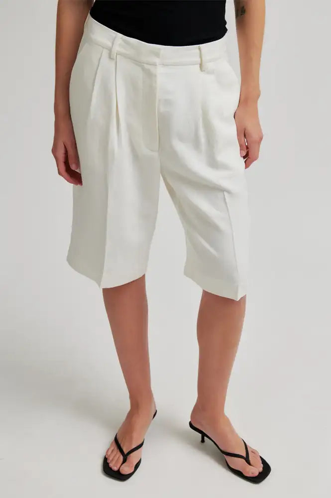 Second Female Lino White Alyssum Shorts - The Mercantile London