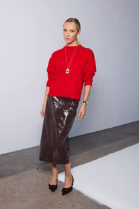 ICHI Sage Salsa Red Jumper