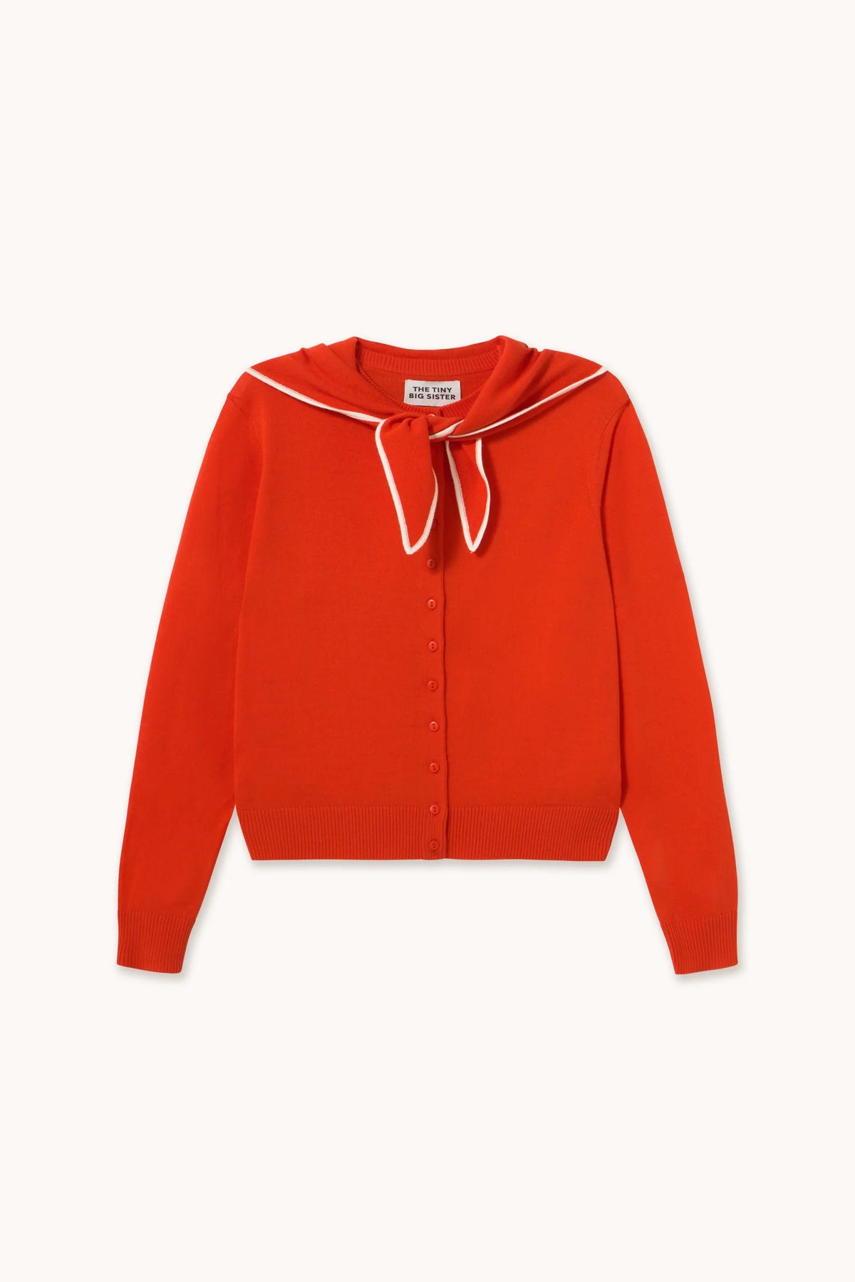 The Tiny Big Sister Lara Scarf Neck Cardigan
