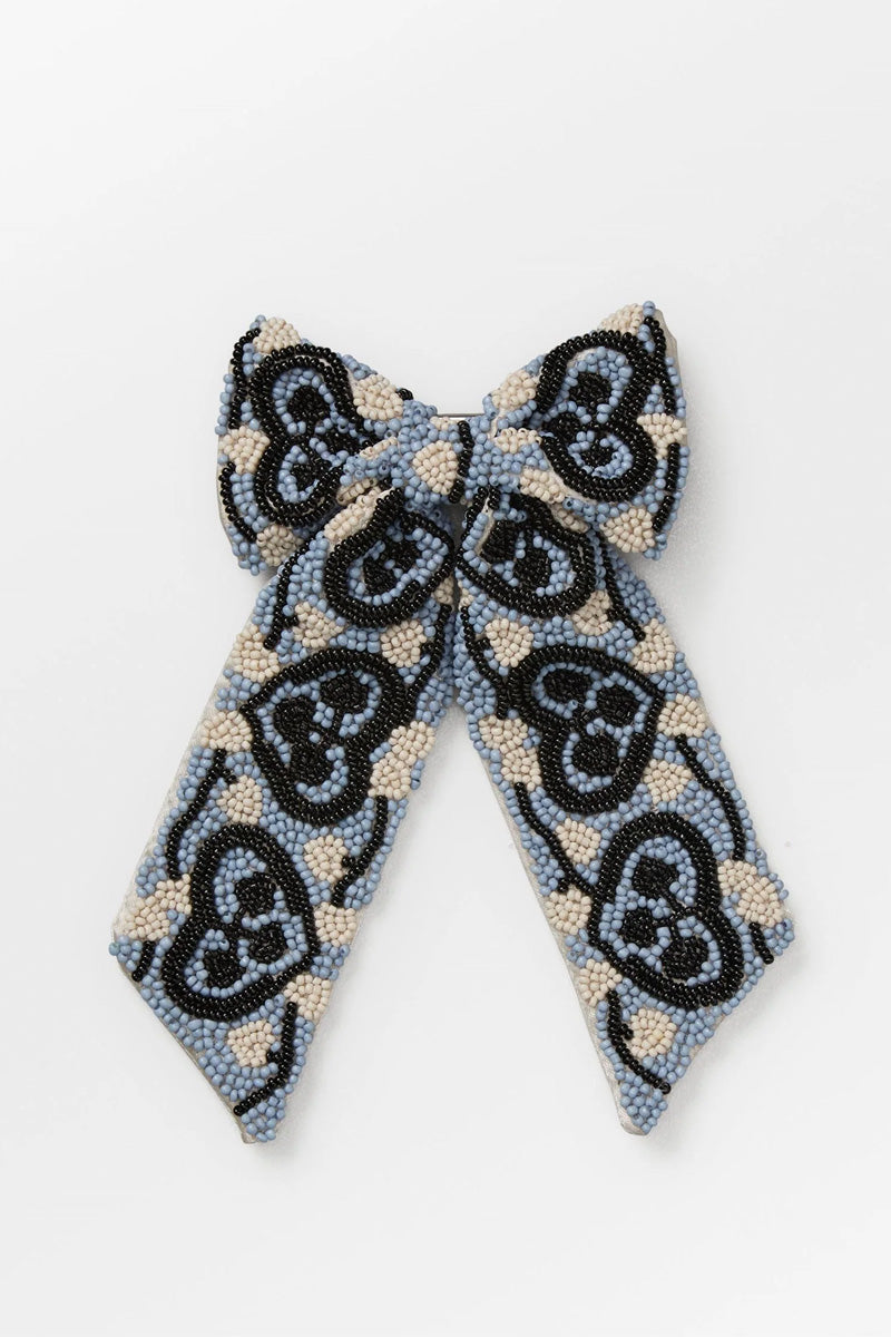 Beck Söndergaard Hearty Beaded Bow Clip - The Mercantile London