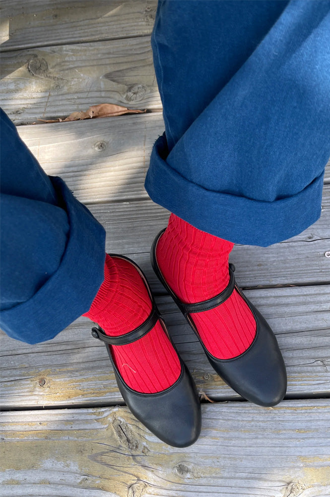 Le Bon Shoppe Her Classic Red Socks