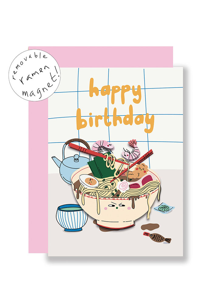 Eat The Moon Ramen Magnet Keepsake Card - The Mercantile London