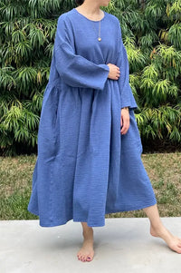 April Meets October Ocean Blue Picnic Dress
