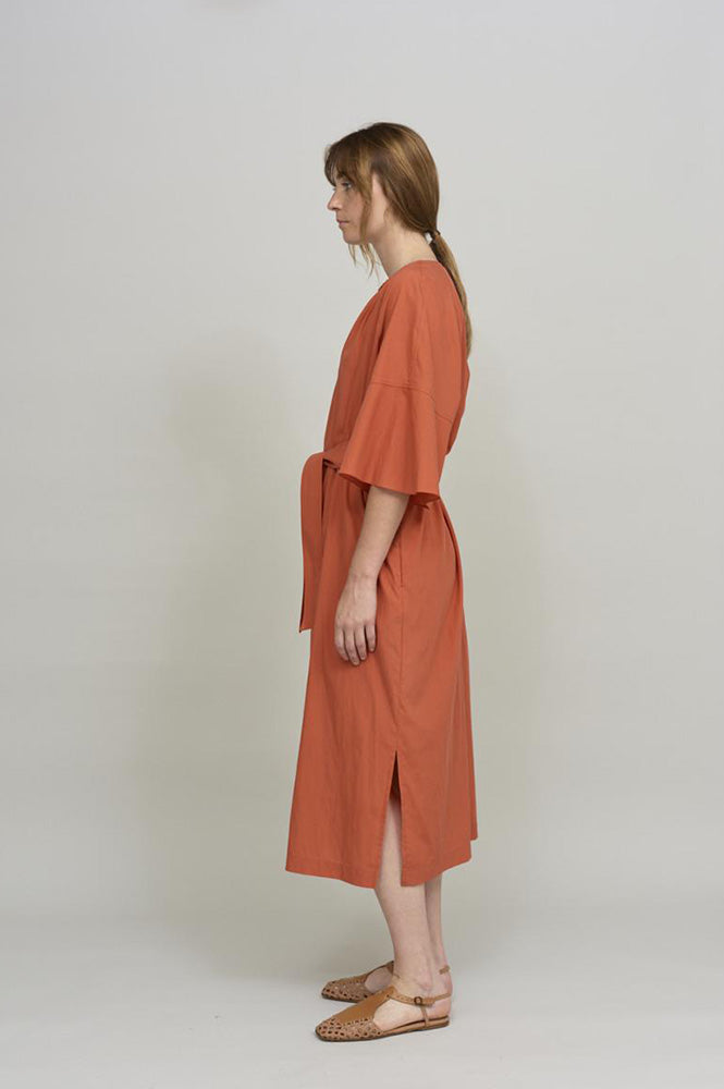 Cus Bell Sleeve Rouge Dress - The Mercantile London