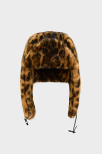 Bellerose Epka Leopard Print Trapper Hat