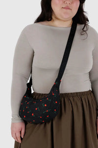 Baggu Small Nylon Crescent Painted Wildflower Bag - The Mercantile London