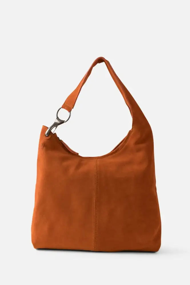 Biba Jackpot Rust Suede Shoulder Bag