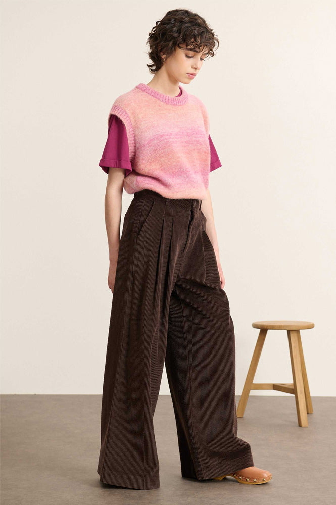 Garance Voltaire Brown Corduroy Trousers - The Mercantile London