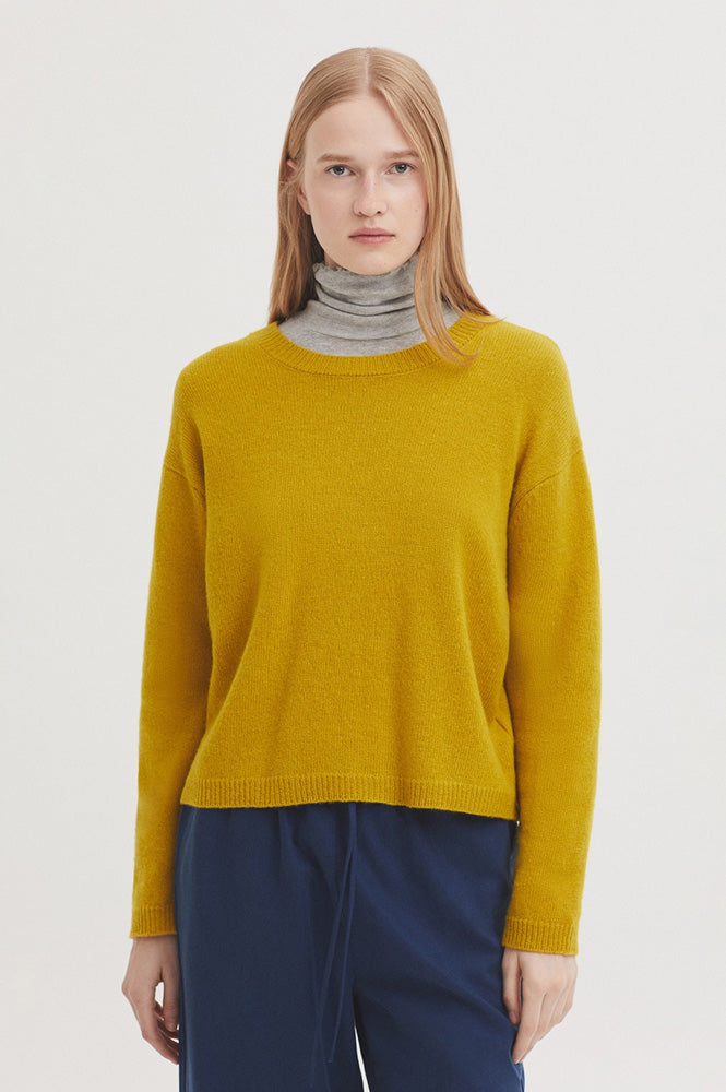 Nice Things Mustard Yellow Knit Jumper - The Mercantile London