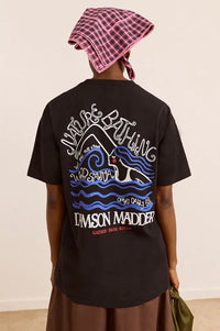 Damson Madder Nature Bathing Black T-Shirt