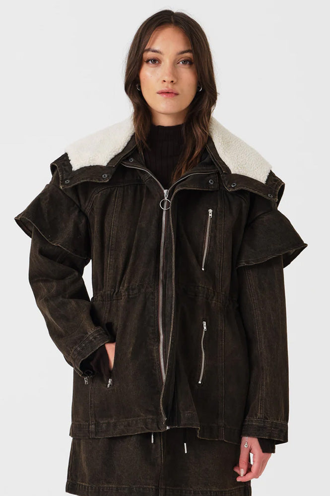 Seventy + Mochi Finn Cacao Denim Jacket - The Mercantile London