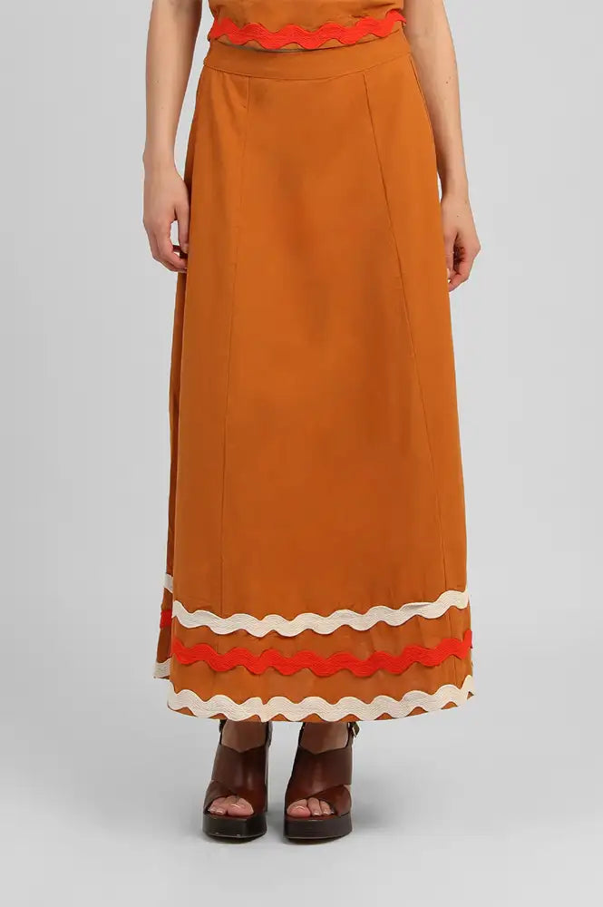 An'ge Roline Gold Ric Rac Skirt