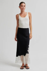 Second Female Wila Black Lace Skirt - The Mercantile London